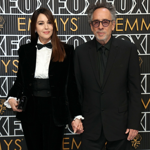 Monica Bellucci, Tim Burton, 75. nagrody Emmy, styczeń 2024
