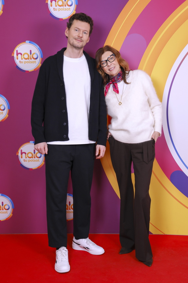 Katarzyna Kalicińska, Makary Janowski, studio „halo tu Polsat”, Warszawa, 01.03.2025 r.