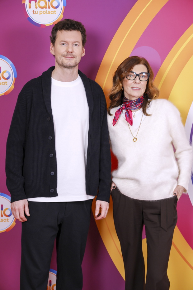Katarzyna Kalicińska, Makary Janowski, studio „halo tu Polsat”, Warszawa, 01.03.2025 r.