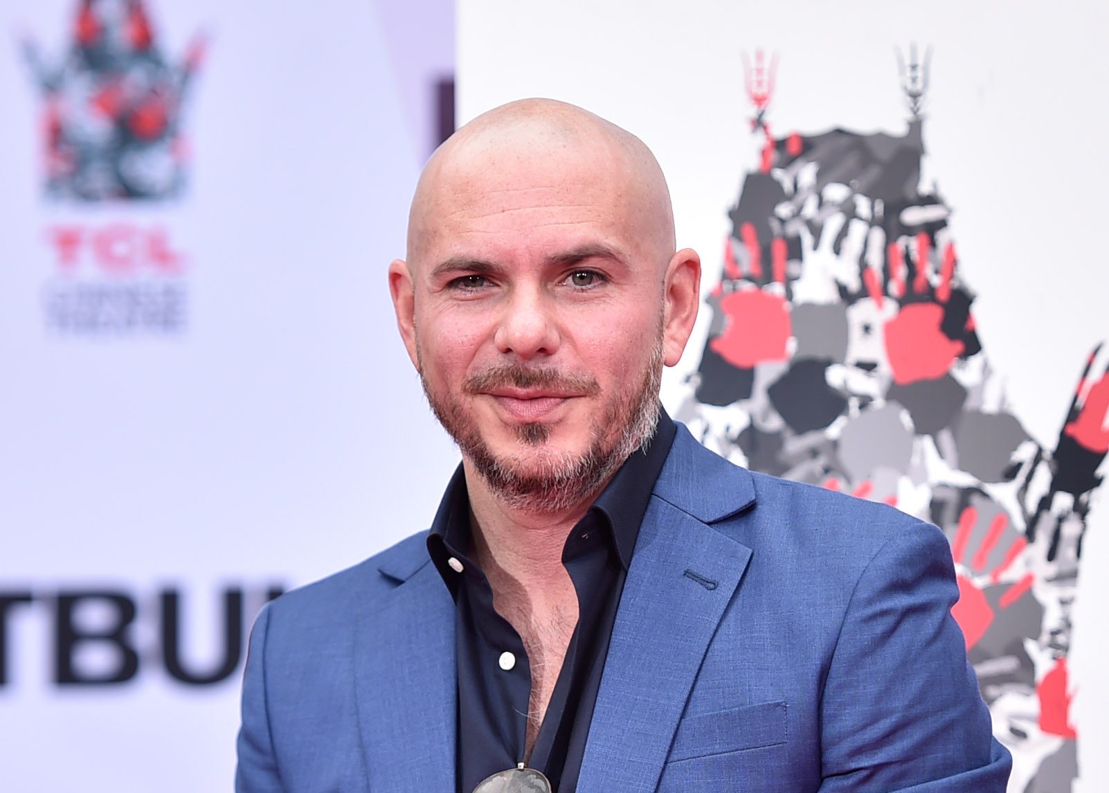 Pitbull Hand And Footprint Ceremony