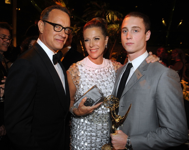 Rita Wilson, Tom Hanks, Chet Hanks