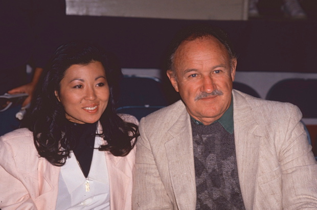 Los Angeles.CA.USA. LIBRARY. Gene Hackman and Betsy Arakawa in November 1989. LMK30-070621LLOU-001. Laura Luongo/PIP-Landmark Media.