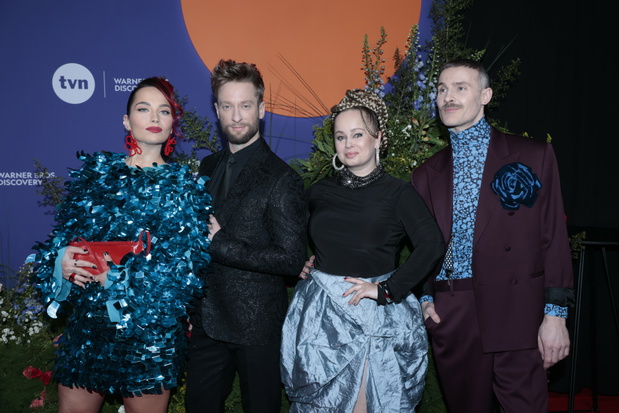 Mery Spolsky, Michal Danilczuk, Bartosz Porczyk, Ryfa Ri, Wiosenna ramówka TVN, 25.02.2025 Warszawa