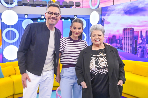 Krzysztof Ibisz, Paulina Sykut-Jeżyna, Ewa Bem, program „halo tu Polsat”, Warszawa, 14.03.2025 r.