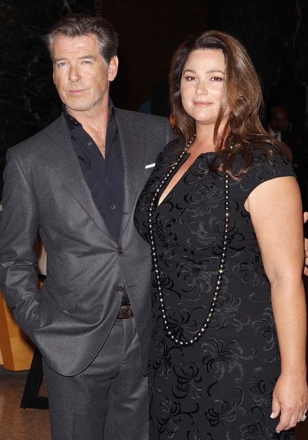 Pierce Brosnan, Keely Shaye Smith. 25.03.2010 r.