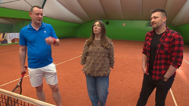 Kamil Piróg, Adrianna Borek i Tomasz Marciniak, screen z materiału "Dzień Dobry TVN"