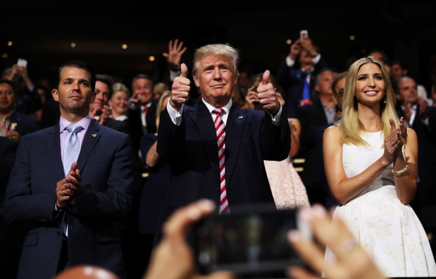 Donald Trump Jr., Donald Trump i Ivanka Trump, 2016 rok
