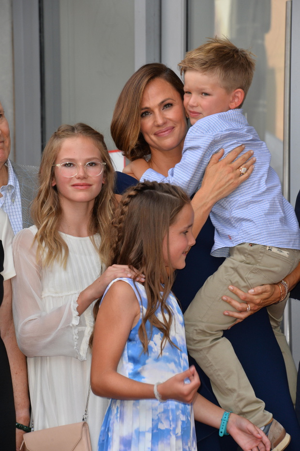 USA. 20th August 2018. Jennifer Garner, Violet Affleck, Samuel Affleck &amp; Seraphina Affleck