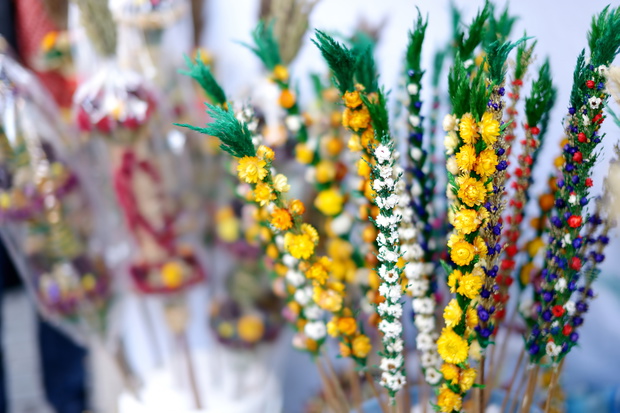 Traditional Lithuanian Easter palm known as verbos
