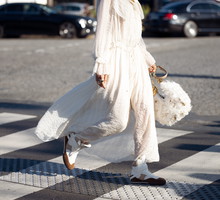 Street Style - Paris Fashion Week - Womenswear Fall/Winter 2025/2026 - Day Four