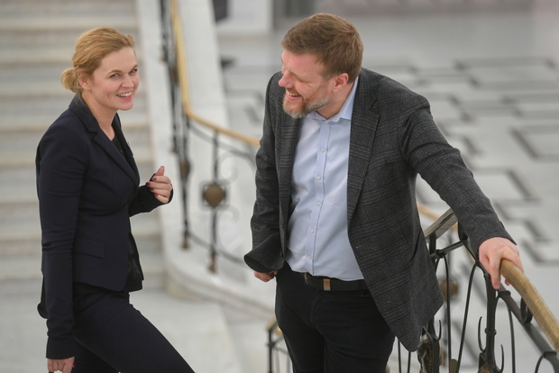 Barbara Nowacka, Adrian Zandberg 23.01.2020 Warszawa