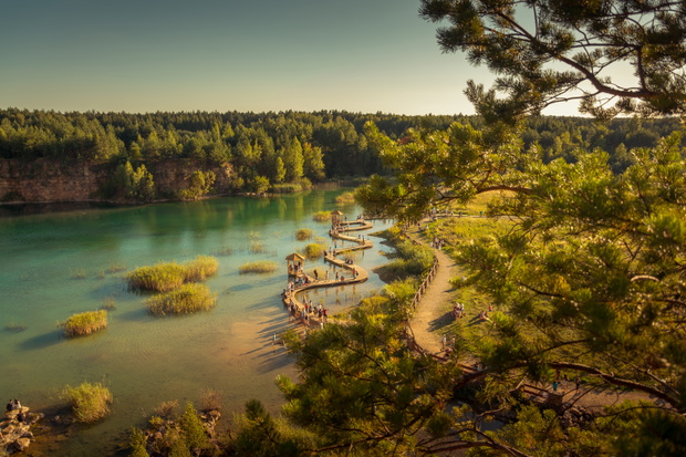 Park Jaworzno Gródek - panorama krajobraz
