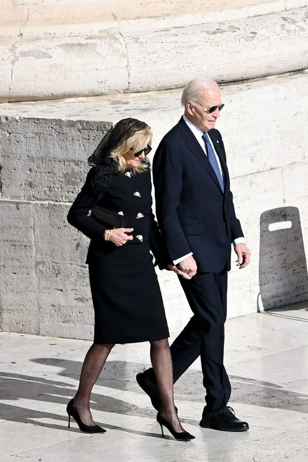 Pogrzeb papieża Franciszka. 26.04.2025 rok. Joe Biden, Jill Biden