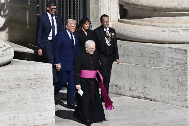 Pogrzeb papieża Franciszka. 26.04.2025 rok. Donald Trump, Melania Trump