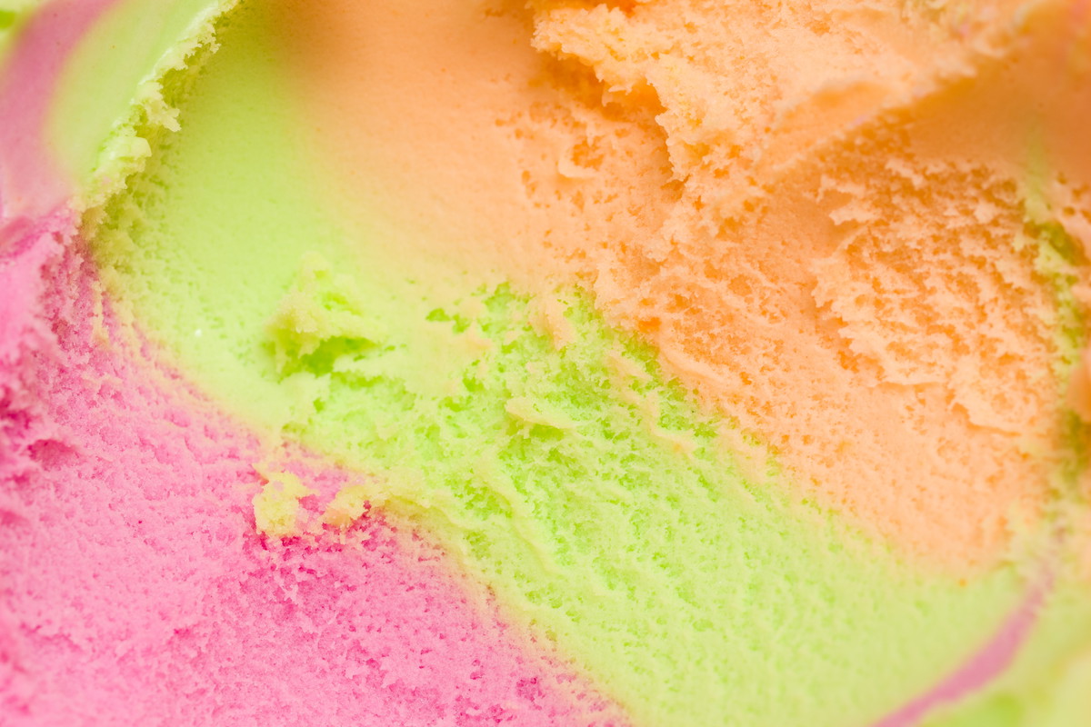 Sorbet dessert background