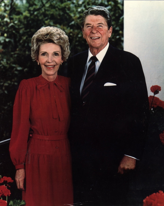 Ronald Reagan, Nancy Reagan, 1985