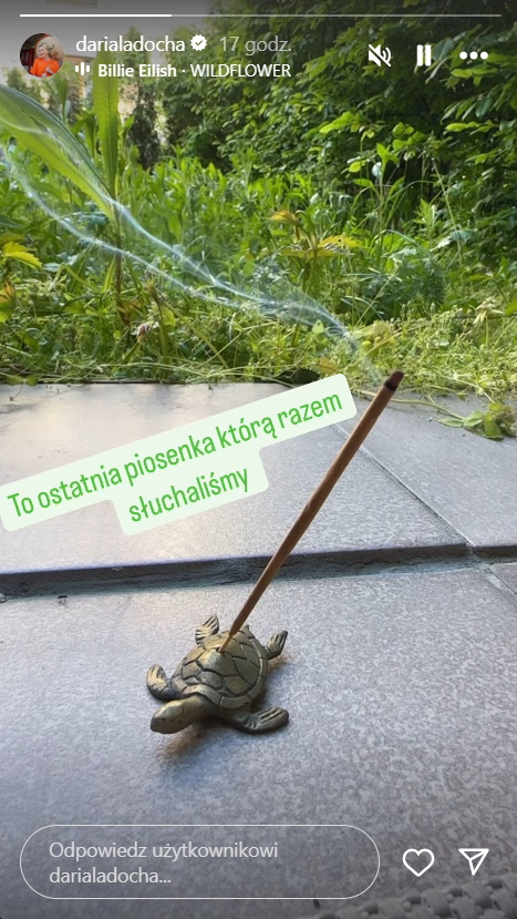 Daria Ładocha żegna Tomka Jakubiaka
