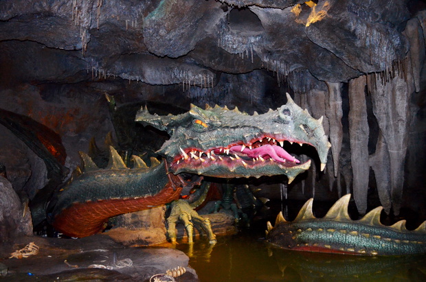 Disneys Dragon attraction in Paris Disneyland.