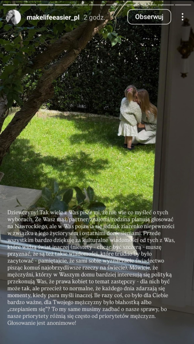 Kasia Tusk, Instastories