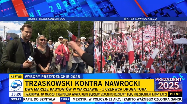 Radomir Wit. marsz Rafała Trzaskowskiego/ źródło: TVN 24 GO