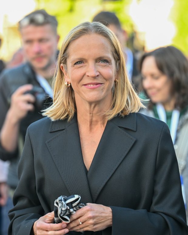 25.04.2025 Gniezno. Wiec Rafała Trzaskowskiego kandydata na prezydenta RP, Małgorzata Trzaskowska