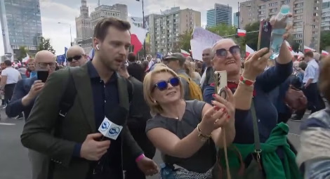 Radomir Wit. marsz Rafała Trzaskowskiego/ źródło: TVN 24 GO