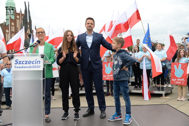 Rafal Trzaskowski w Szczecinie