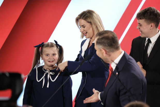 Wieczór wyborczy Karola Nawrockiego - druga tura wyborów prezydenckich 2025