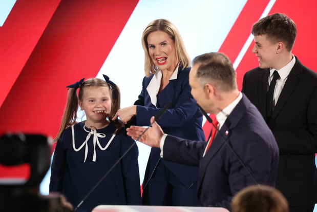 Wieczór wyborczy Karola Nawrockiego - druga tura wyborów prezydenckich 2025