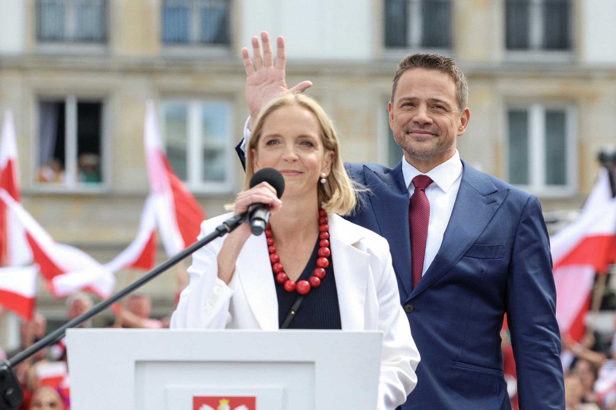 Małgorzata Trzaskowska, Rafał Trzaskowski. 25.05.2025 rok.