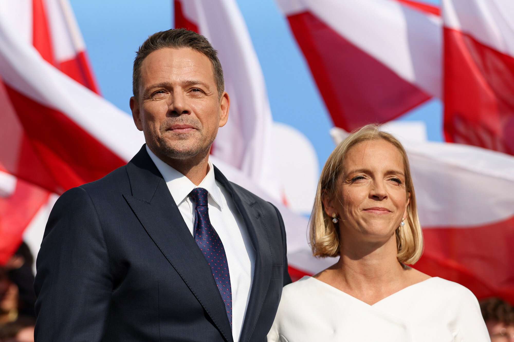Sosnowiec. 20.05.2025r. Rafał Trzaskowski w Sosnowcu  NZ  Rafal Trzaskowski, Małgorzata Trzaskowska