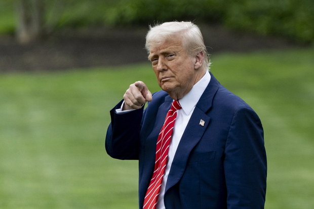 Donald Trump, prezydent USA, opuszcza Biały Dom, Waszyngton, 30.05.2025 r.