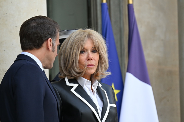 Emmanuel Macron, Brigitte Macron, Pałac Elizejski, Paryż, 08.05.2025 r.