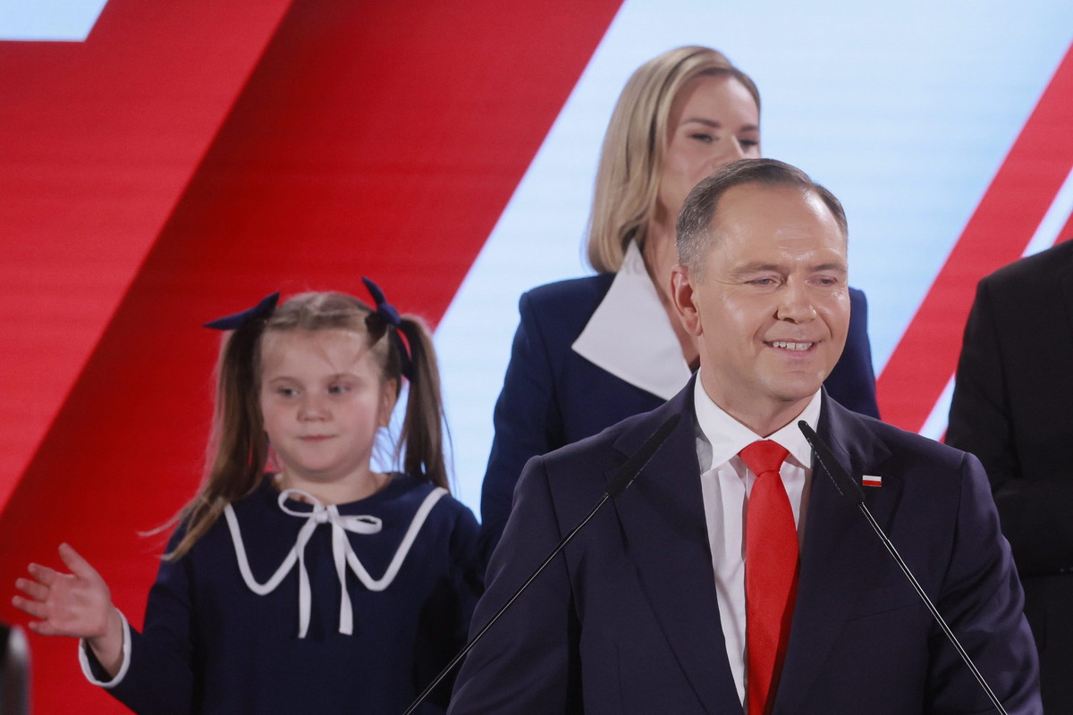 Wieczor wyborczy Karola Nawrockiego