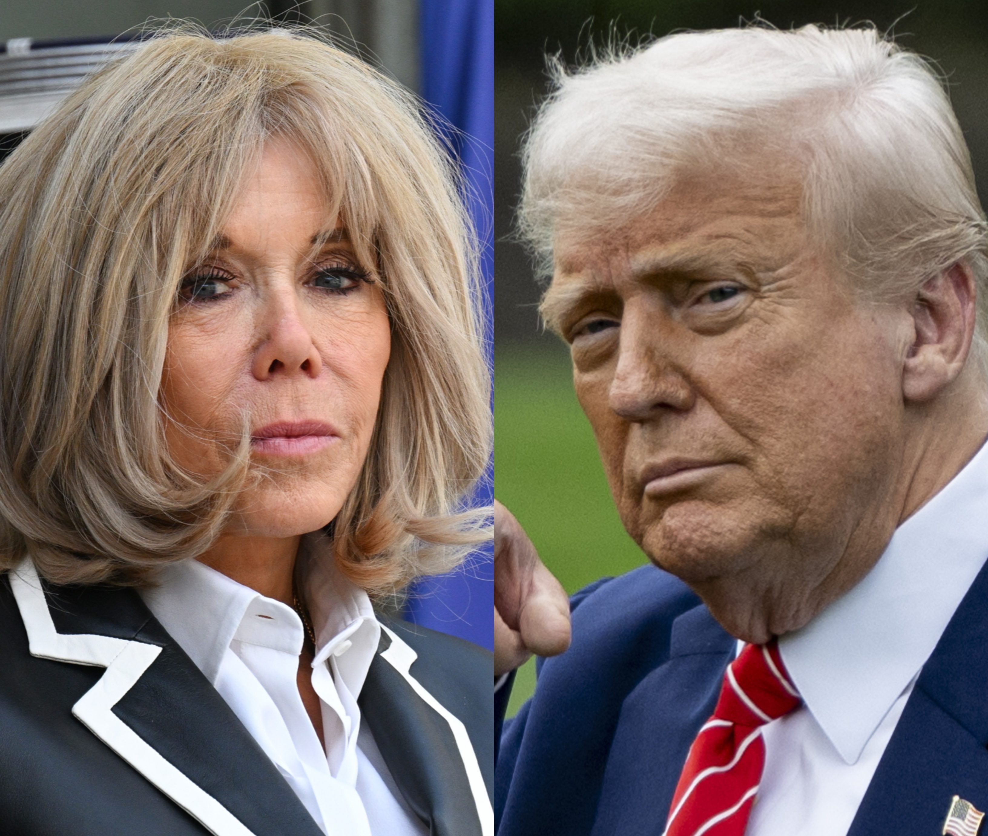 Brigitte Macron, Donald Trump - jamnik