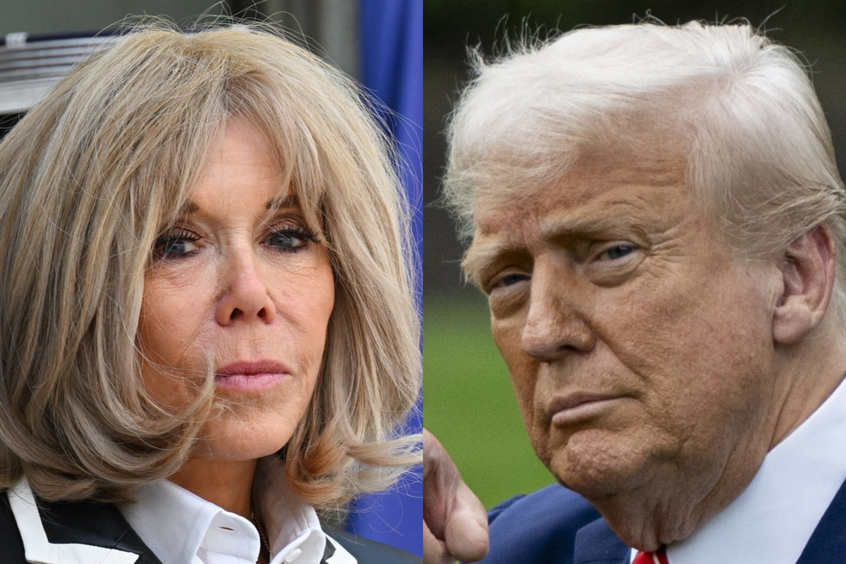 Brigitte Macron, Donald Trump - jamnik