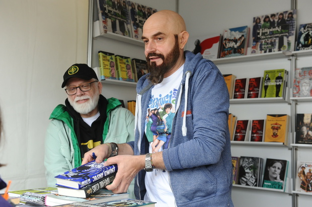 Tomasz Raczek, Marcin Szczygielski, targi książki w Warszawie, 28.05.2022 rok