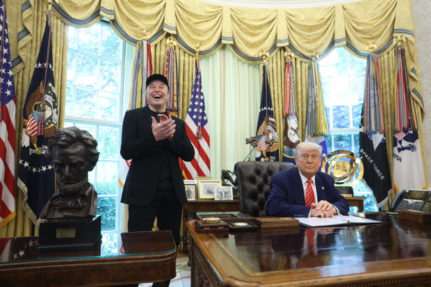 Trump And Musk Joint Press Conference In The Oval Office