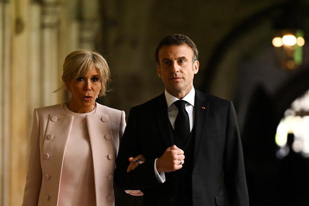 Brigitte Macron, Emmanuel Macron, 2023, Londyn