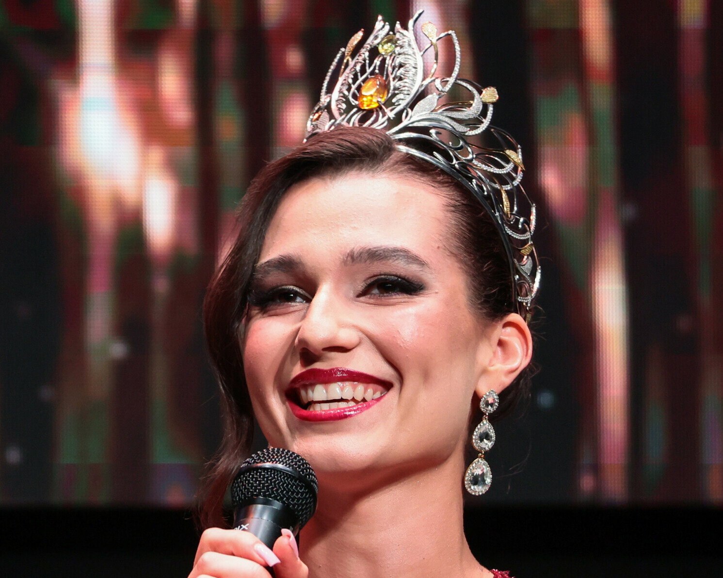 28.04.2025 rok. Ceremonia szarf i prezentacja finalistek konkursu Miss Polonia 2025. Maja Klajda