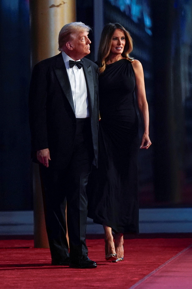 U.S. President Trump attends "Les Miserables" opening night at the Kennedy Center in Washington