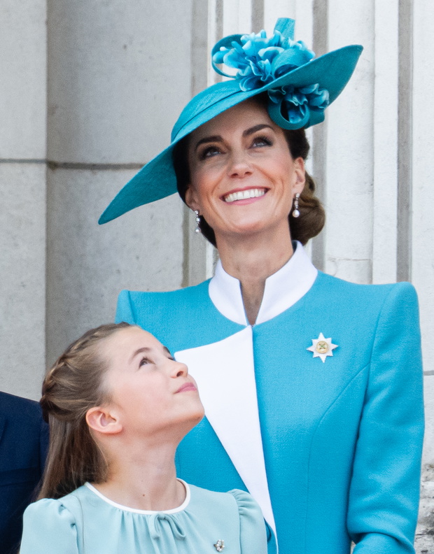 Księżna Kate, księżniczka Charlotte. Trooping The Colour 2025
