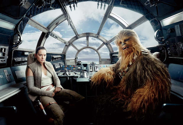 Daisy Ridley, Joonas Suotamo, Gwiezdne Wojny: Ostatni Jedi, 2017