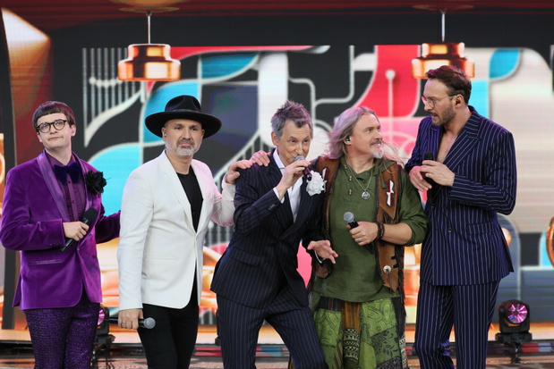 Michał Sikorski, Mateusz Ziółko, Maciej Miecznikowski, Maciej Balcar, Sławek Uniatowski. 62. Krajowy Festiwal Polskiej Piosenki w Opolu. Dzień 3