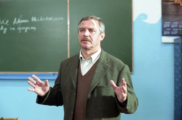 Marek Kondrat, Warszawa 2002. Plan zdjęciowy filmu fabularnego pt. Dzień świra,