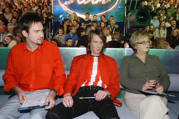Marcin Prokop, Maciej Maleńczuk, Elżbieta Zapendowska, Marcin Prokop, Elżbieta Zapendowska, program Idol, 2003
