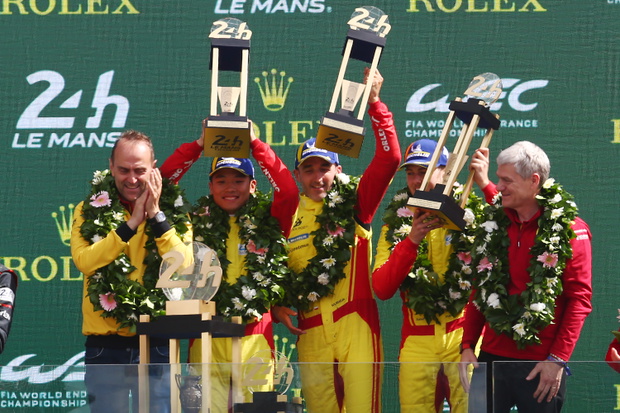 Yifei Ye, Phil Hanson, Robert Kubica, 15.06.2025 rok. Le Mans