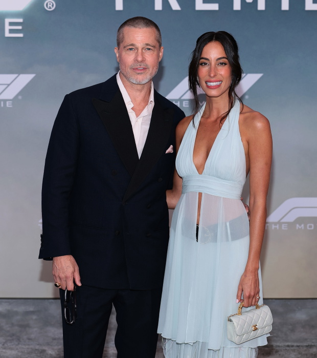 Brad Pitt, Ines de Ramon. 16.06.2025 rok. Premiera filmu "F1" w Times Square