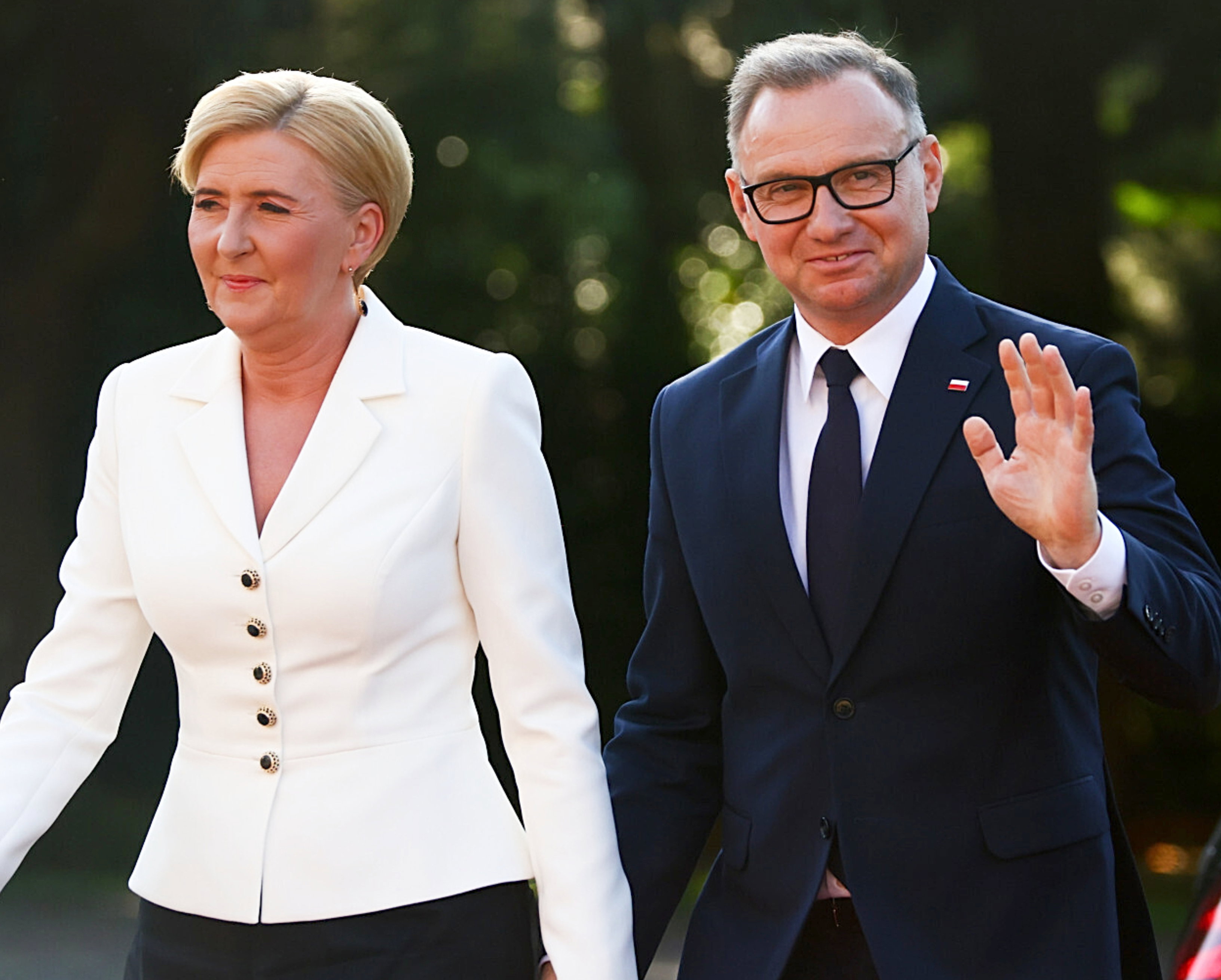 Agata Kornhauser-Duda, Andrzej Duda, Prezydent Duda z żoną na szczycie NATO 24