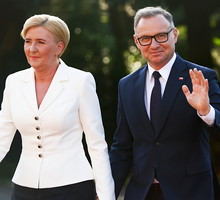 Agata Kornhauser-Duda, Andrzej Duda, Prezydent Duda z żoną na szczycie NATO 24